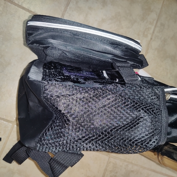 Justice Girls’ Sequin Backpack and Lunch Tote, 2-Piece Set Black Purple Silver - Picture 4 of 5